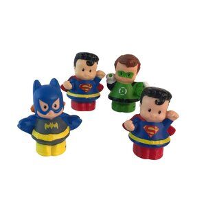 Fisher Price Little People DC Super Heroes Green Lantern Superman Batgirl Figure